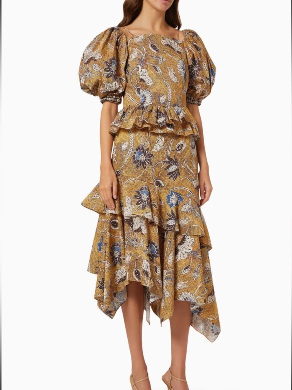ULLA JOHNSON Marie Cotton Poplin Midi
Dress Color Oleander